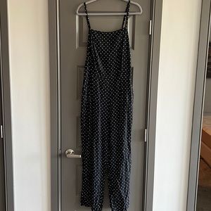 Black polka dot jumpsuit